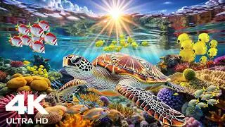 Relaxing Music The Best 4K Sea Animals for Relaxation ♫ Incredible Aquarium 4K ULTRA HD