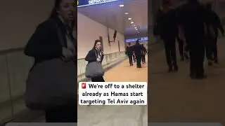 🚨 We’re off to a shelter already as Hamas start targeting Tel Aviv again