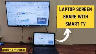 How to connect laptop to tv wireless | laptop की स्क्रीन टीवी मैं कैसे चलाए 😲