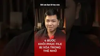 Khôi phục dữ liệu bị xoá trong thẻ nhớ cực dễ #tutorial