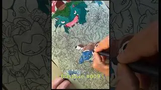 Pintando la primera generación de Pokemon en una skateboard 