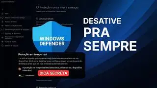 Como Desativar TOTALMENTE o Windows Defender no Windows 10/11 (sem Programas)