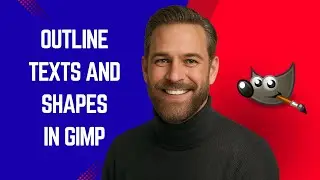 How to Outline Text & Shapes in GIMP - GIMP Tutorial for Beginners