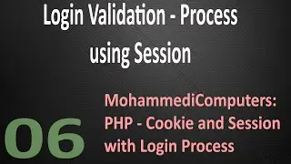06 - PHP Session Login Process - Validation - Logout - Unset Session