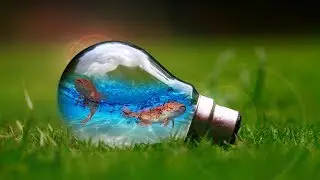 Adobe Photoshop Tutorial  Photo Manipulation Water Splash in Bulb Chheyleang PEN