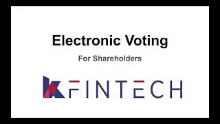 Everything About Electronic Voting for Shareholders | KFinTech | What? Why? How?
