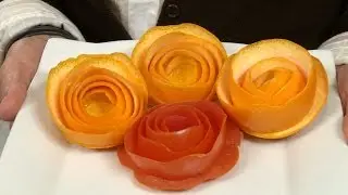 Flor de Naranja o Frutas para Decoracion de Platos de Cocina