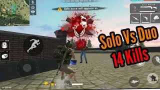 Free Fire Gameplay : Solo Vs Duo ( 14 Kills )