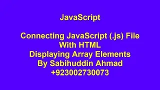 Basic JavaScript with Arrays