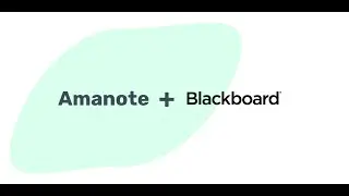 Amanote - Blackboard Integration