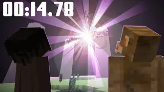 Спидран Майнкрафт / но с Макакой  / прошли Майнкрафт за 0:01 секунду (minecraft)