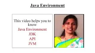 Java environment JDK,API,JVM||N.Rajini Kiranmai