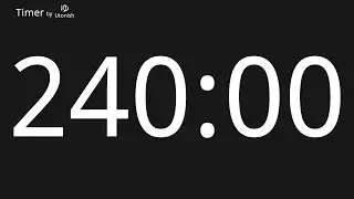 240 Minute Countup Timer