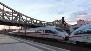 Berlin: Baureihe 406F (ICE 3-MF) + Baureihe 403 (ICE 3) in Berlin-Gesundbrunnen [1080p50 ᴴᴰ]