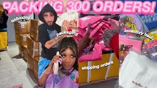 Packaging 300+ Orders in 6 Hours! | Small Business Vlog | How I Package & Ship Orders!