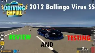 Reviewing And Testing *Bugatti Veyron SS* in Driving Empire (Roblox)