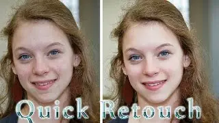 How To Quick Retouch Skin, Photo editing photoshop CC 2015 tutorial for beginners