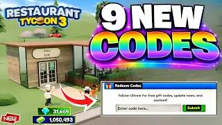 ⚠️HUGE CODES!! ⚠ RESTAURANT TYCOON 3 ROBLOX CODES JULY 2026 - RESTAURANT TYCOON 3 CODES