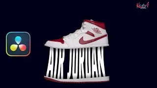 Davinci Resolve Tutorial - Nike Shoes Motion Graphics Animation in Davinci Resolve.