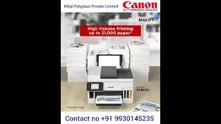 Canon MAXIFY GX6070 All-in-One Wireless Ink Tank Business Printer for High Volume Document Printing