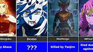 The Cause of all characters death in Demon Slayer | Kimetsu no Yaiba