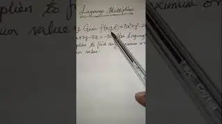 Lagrange Multipliers-Slide 2
