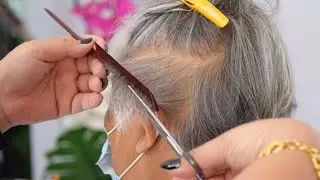 Short haircut for very thin hair ตัดผมสั้น สาวผมบางมาก