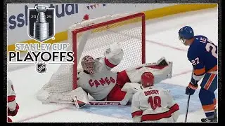 Frederik Andersen Makes a Huge Save on Alexander Romanov