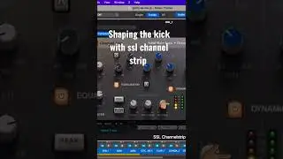 shaping the kick with ssl channel strip. 