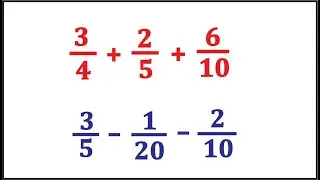 Fractions Addition and Subtraction || How to add and Subtract Fraction Class 5 || NCERT Math Grade 5