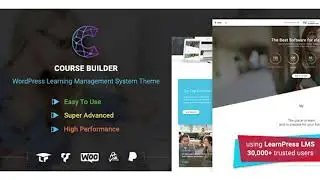 WordPress LMS Theme for Online Courses, Schools & Education | Course Builder | Themeforest Website