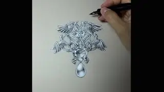Jewelry rendering - moleskin & ink feeling