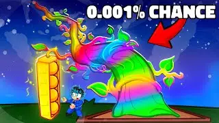 I Grew The RAREST BEANSTALK in The World (0.001% Rainbow Chance)