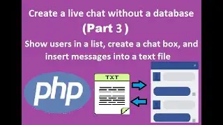 Create a live chat without a database (Part 3) View users in a list and send messages to the user,