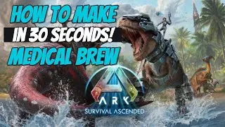 How to make medical brew in ARK SURVIVAL ASCENDED! 30 seconds tutorial