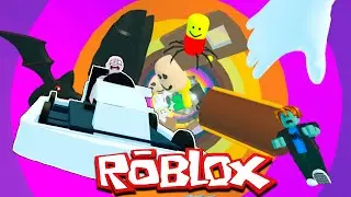 Падение На Машине в Дыру в ROBLOX!!! | Drive into a big hole !