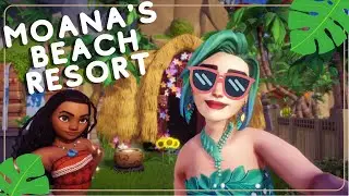 Creating a beachside resort for Moana Speed Build 🌴😎 | Disney Dreamlight Valley
