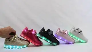 LED Light Up Shoes Sequin 2018 Design