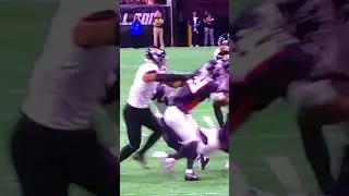 Falcons DB #35 open field tackle. Boom kid!