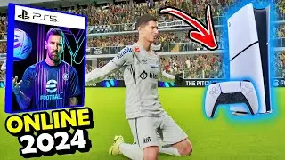 Jogando eFootball 2024 ONLINE no PS5! (GamePlay Multiplayer Teste)