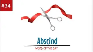 'Abscind' Meaning with sentence Examples || Daily Use English Vocabulary || EngliMation