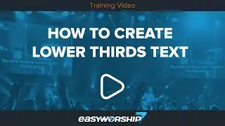 How To Create Lower Thirds Text