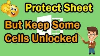 How To Protect a Sheet in Excel But Leave Some Cells Unlocked in MS Excel