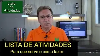 Como fazer LISTA DE ATIVIDADES do CRONOGRAMA DO PROJETO