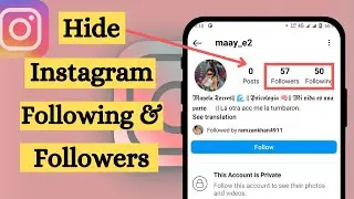 How to Hide Followers / Following List on Instagram | Instagram Following Hide Kaise Kare