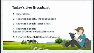 Imperatives |  Reported /Indirect Speech | Reported Speech Tense Chart | Requests / Commands etc.,