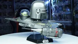 THE MANDALORIAN IN N1 STARFIGHTER WITH GROGU 592 | UNBOXING FUNKO POP STAR WARS