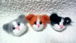 Котята - брожечки - вязание крючком