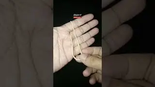 Trik sulap karet menembus jari, mudah untuk di coba !