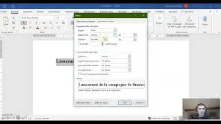 Word Espacement entre les lettres